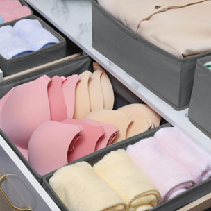 Well home conjunto de organizador de 3 piezas en gris oscuro