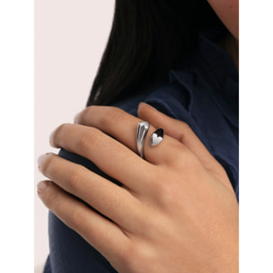 Anillo Abbraccio Amour Acero