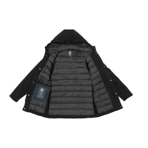 Chaqueta Hot Buttered Fraser acolchada con capucha Negro