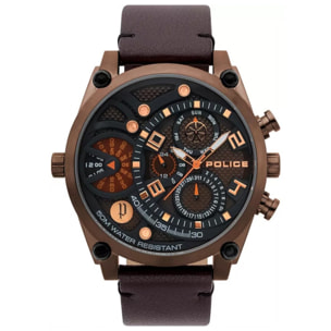 Reloj Police PL.15381JSBZ-03 Hombre Analogico Cuarzo con Correa de Cuero