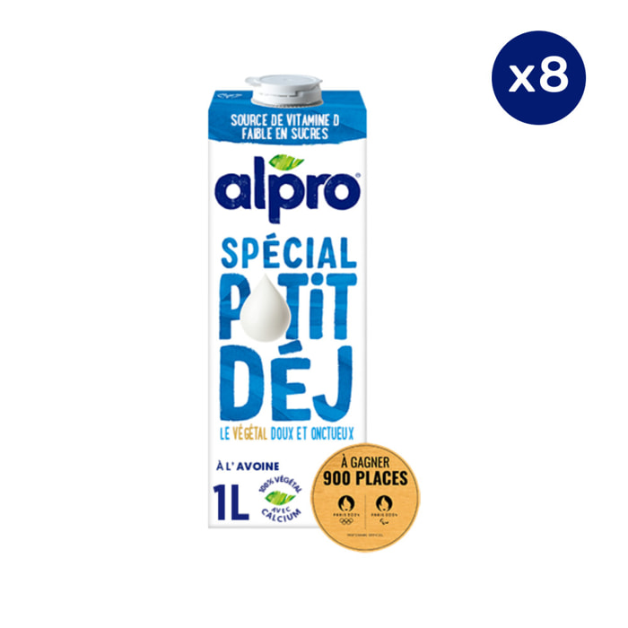 8 x 1L - Alpro - Boisson Végétale - Lait d'avoine Spécial Petit-déj