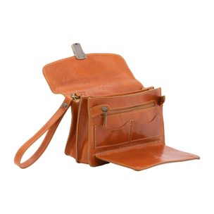 Borsa a mano  da uomo In Vera pelle Made in Italy 24x17x8 cm