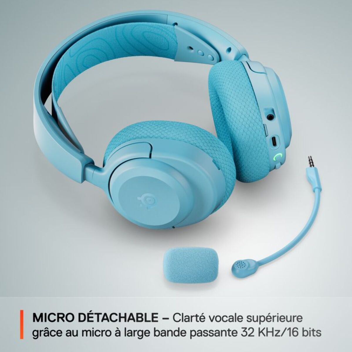 Casque gamer STEELSERIES Arctis Nova 3PW Aqua