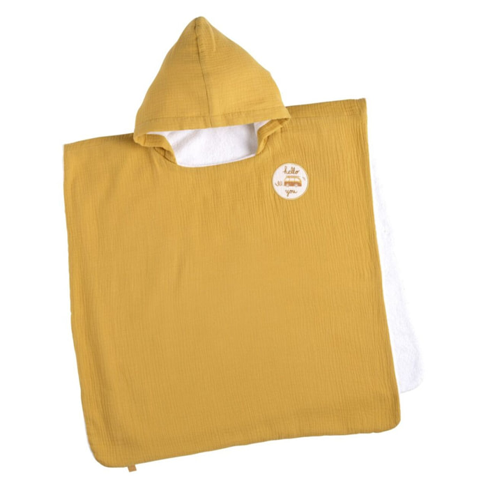 Poncho de bain enfant en coton