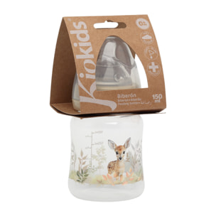 BIBERÓN ANTICÓLICO 150ML CIERVO BEIGE