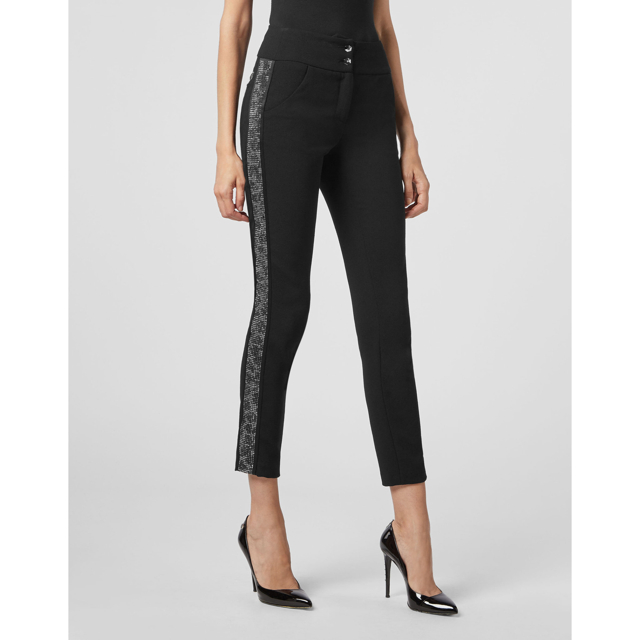 PHILIPP PLEIN Pantalones de cintura alta