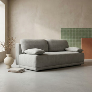 Banquette convertible 3 places velours côtelé  NELSON