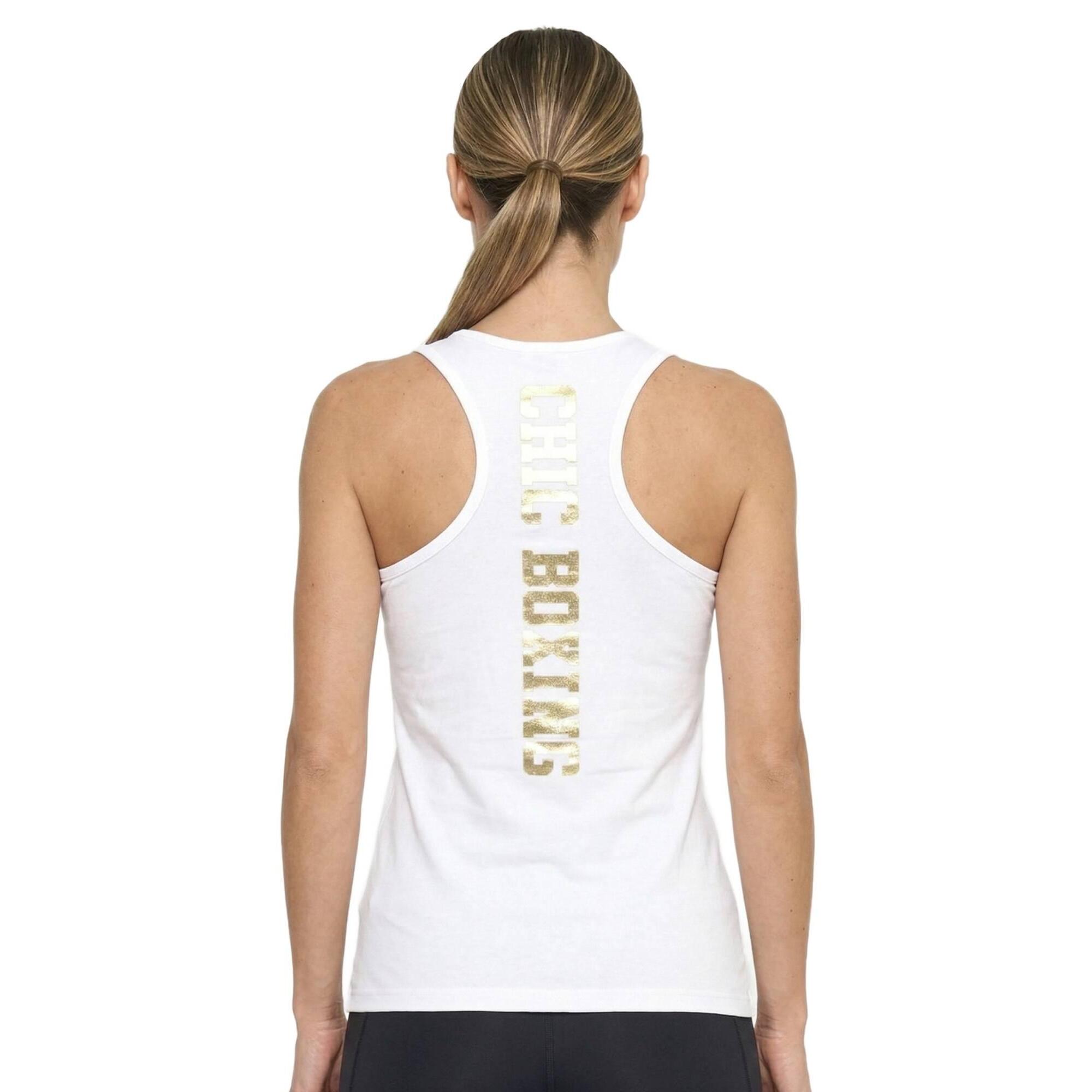 Camiseta sin mangas Active Gold para mujer