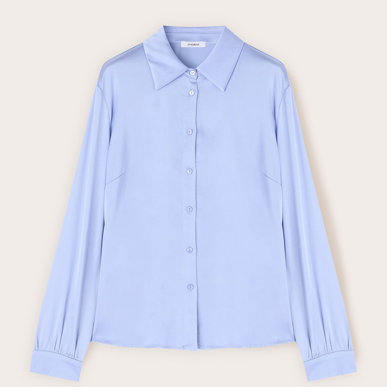 Motivi - Camisa de satén - Light - blue