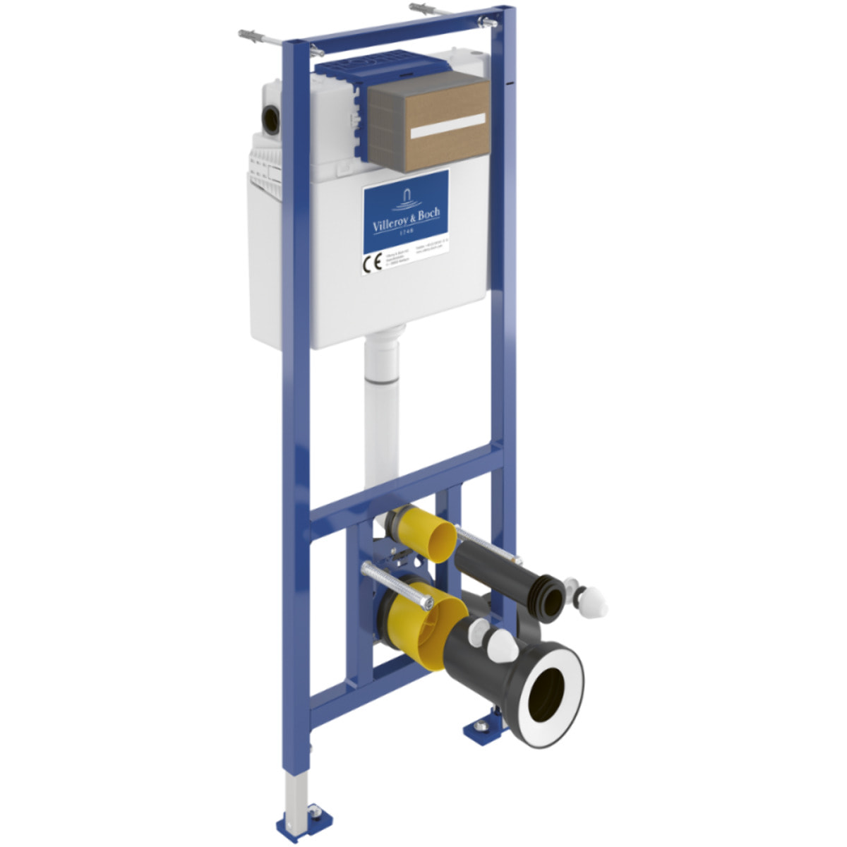 Pack WC sans bride Subway 2.0 abattant frein de chute + bâti-support sol et mur Viconnect PRO + plaque Chromé