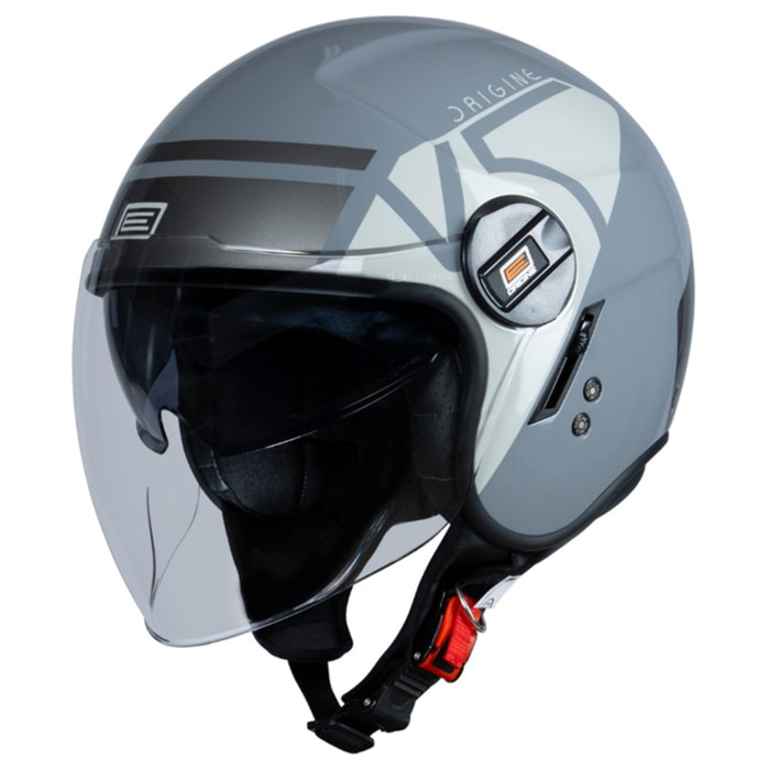 CASCO ORIGINE ALPHA V5 COOL GREY GLOSS