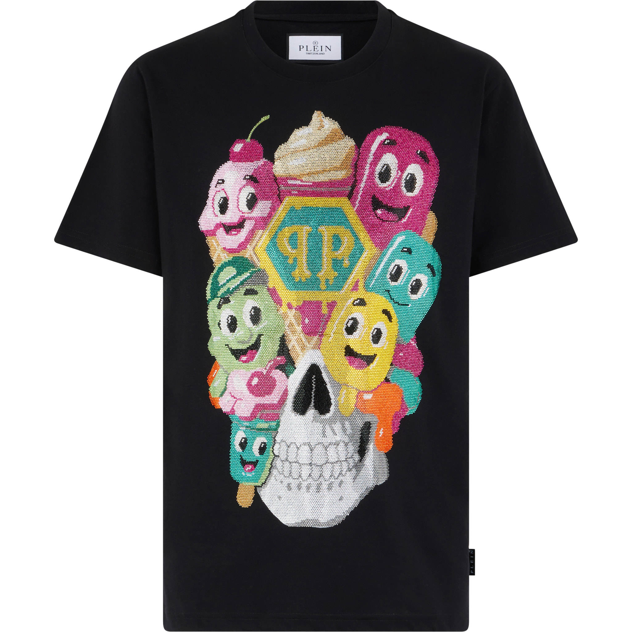 PHILIPP PLEIN T-shirt girocollo a maniche corte SKULL