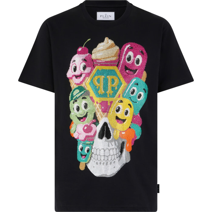 PHILIPP PLEIN T-shirt girocollo a maniche corte SKULL