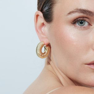 Pendientes Namalor acabado oro amarillo 18k