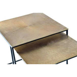 Ensemble de 2 tables basses 56x55x55 cm