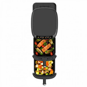 Friteuse à air chaud Air fryer double panier 5L 2000W Noir Fagor FG3301