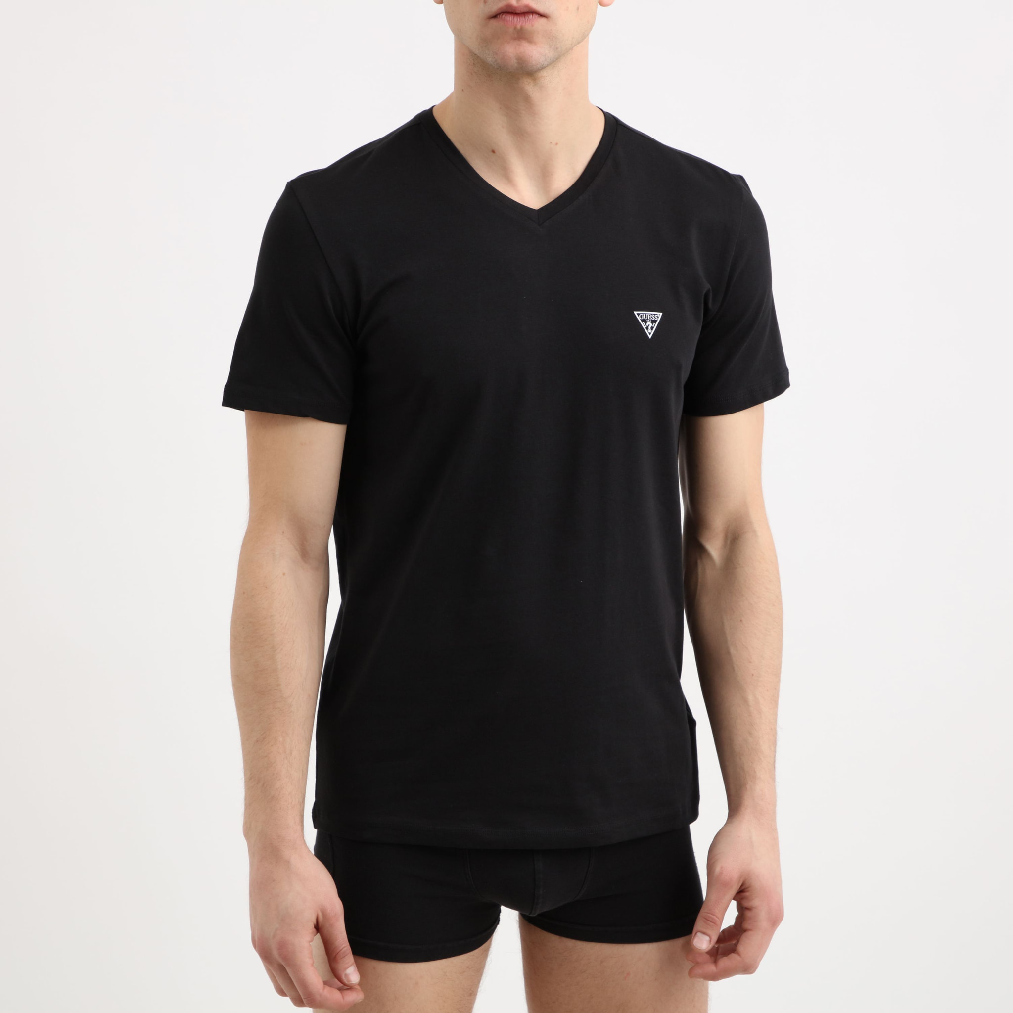 T-shirt Caleb (x2) - logo - coton bio - noir