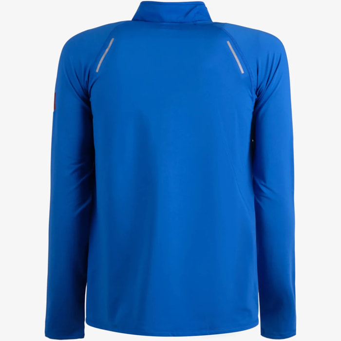 Felpa Esercito sport a maniche lunghe bluette uomo