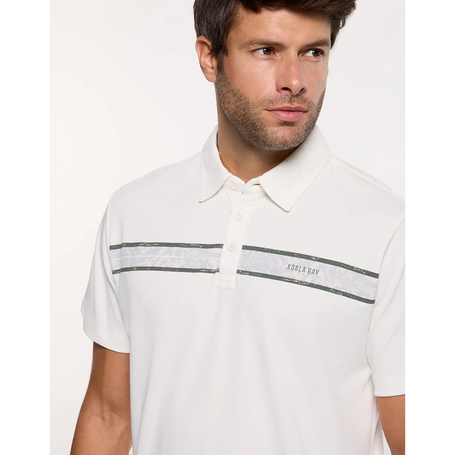 Polo Manga Corta Off White - Bereford