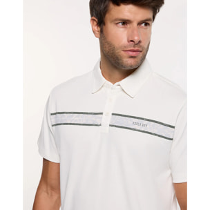 Polo Manga Corta Off White - Bereford
