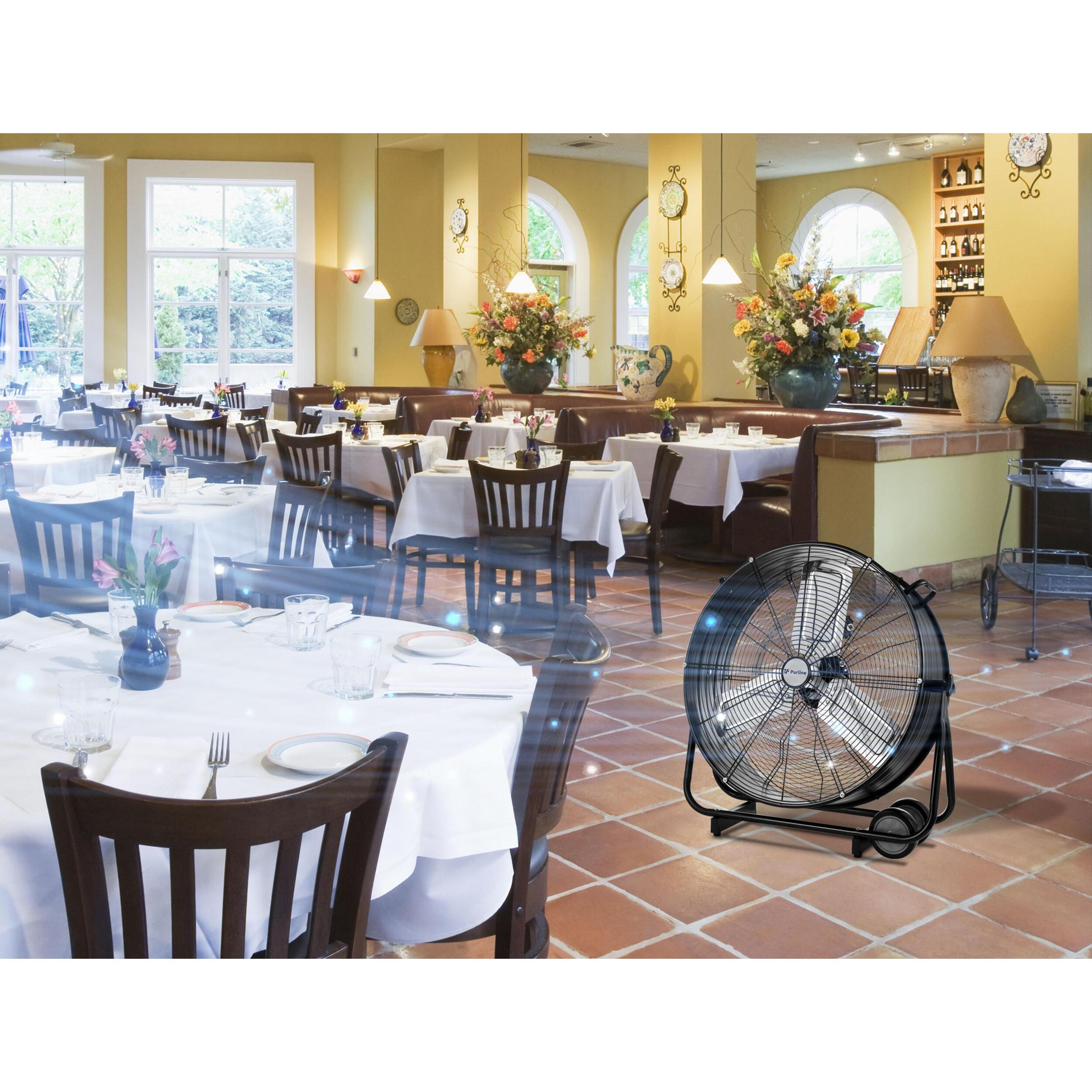 Ventilateur de sol industriel 250W avec pales en aluminium