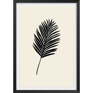 Affiche  black palm Affiche sous cadre noir
