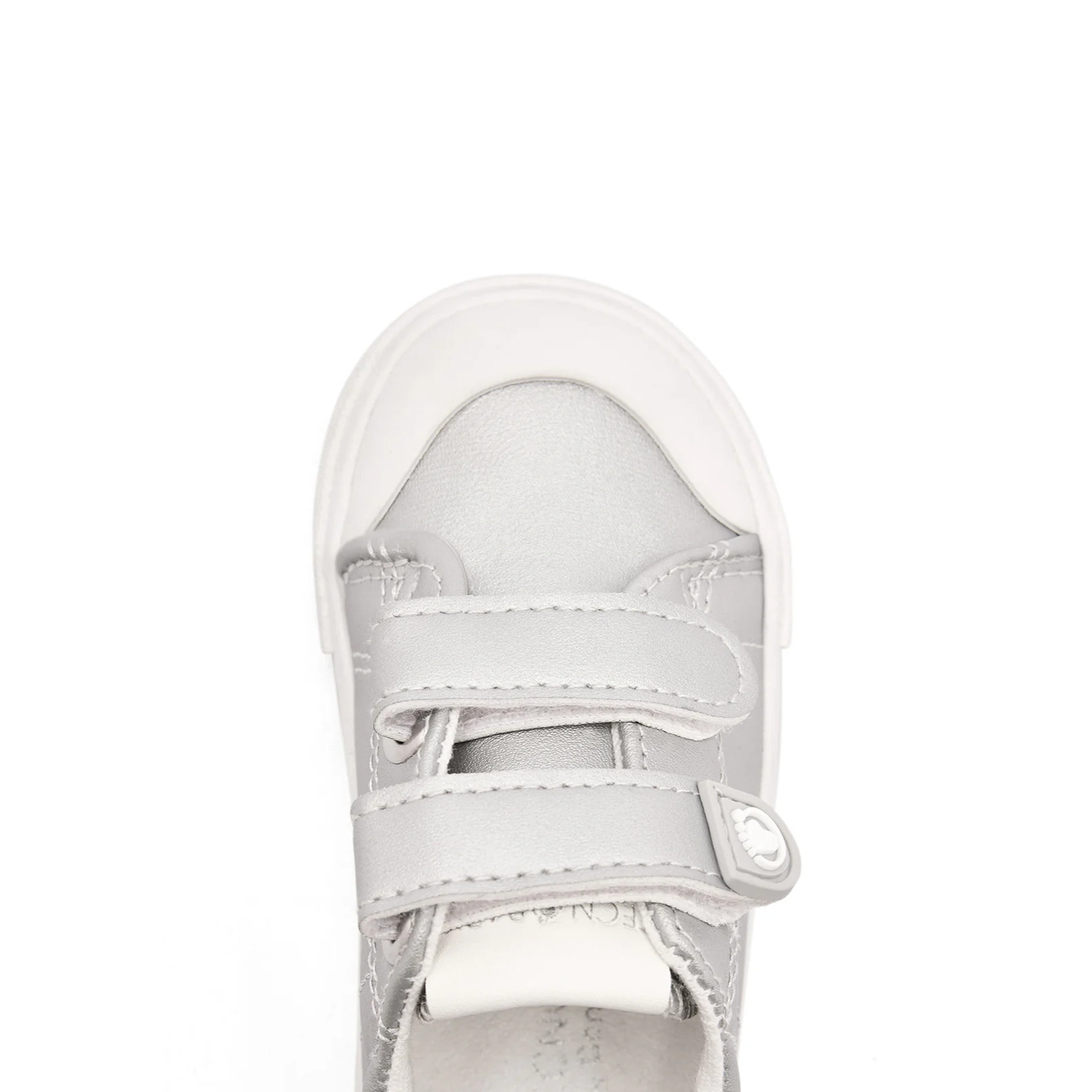 Sneakers per neonati con punta larga e design ecologico