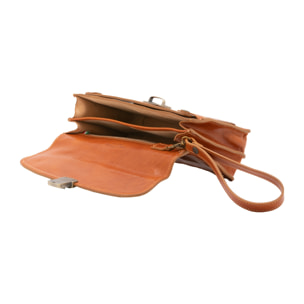 Borsa a mano  da uomo In Vera pelle Made in Italy 24x17x8 cm