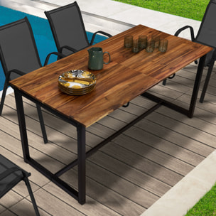 Table de jardin extensible Acacia 160-200cm