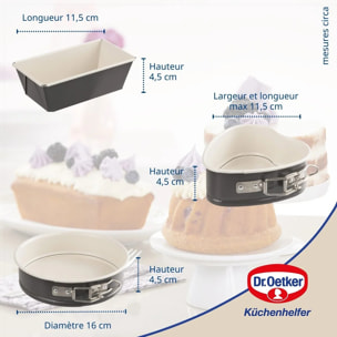 Set de 3 mini moules Dr Oetker Exclusive