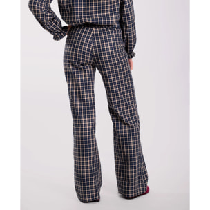 Pantalón recto de cuadros