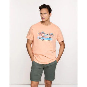 Camiseta Manga Corta Naranja - Vansi