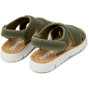 Sandalias - CAMPER Oruga - Verde - Textil técnico (poliéster reciclado)