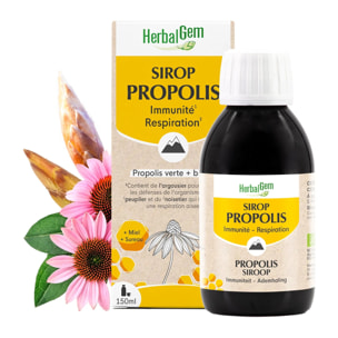 Herbalgem- Sirop à la Propolis - adultes - Bio - 150 ml