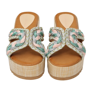 Ciabatta - tacco 6,5 cm - plateaux 4,0 cm