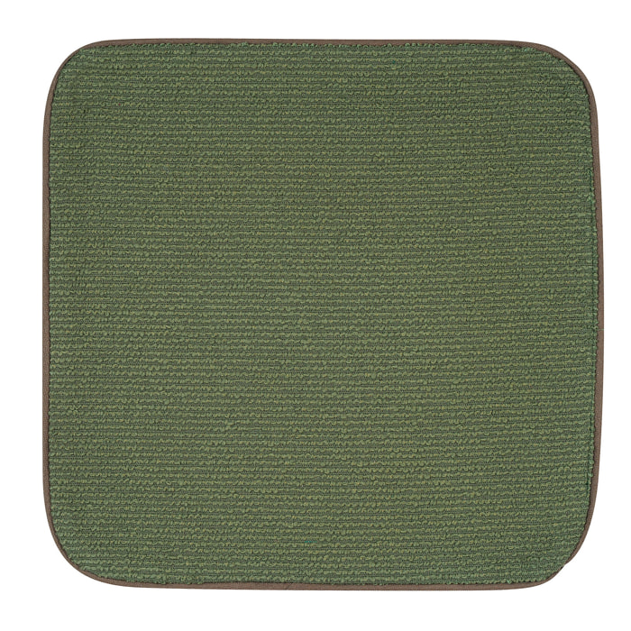 Housse de coussin passepoilée - Vert Olive