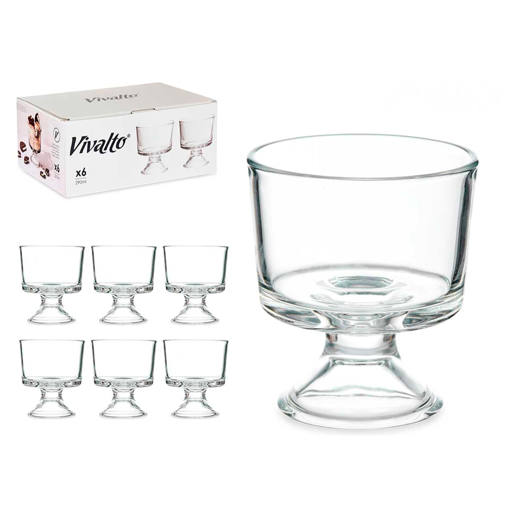 PACK 6 COPPE GELATO 290 ML