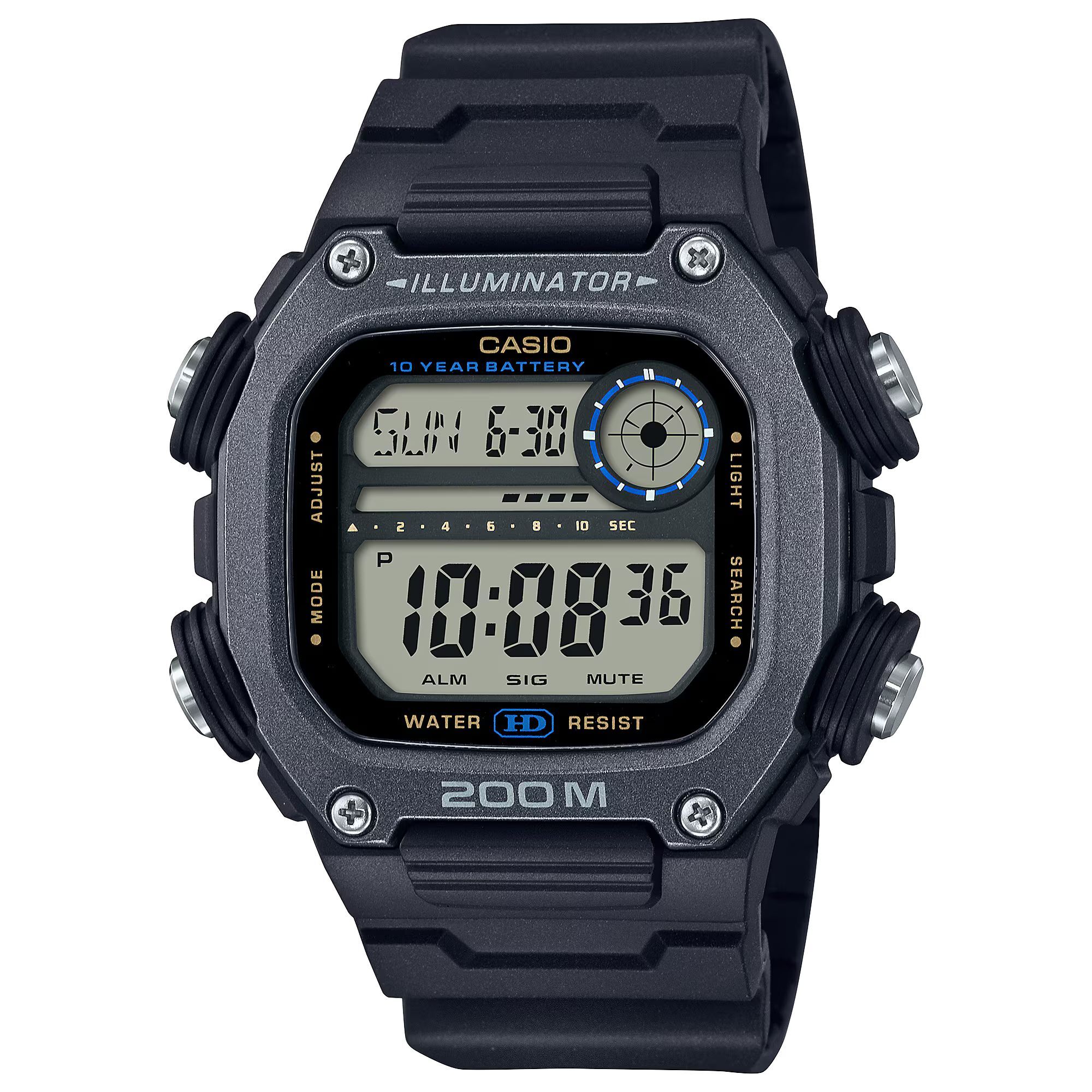 Reloj Casio DW-291HX-1A Hombre Digital Cuarzo con Correa de Resina