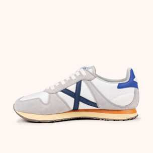 Zapatillas Retro Running Blanco y Gris MUNICH MASSANA MAN 600