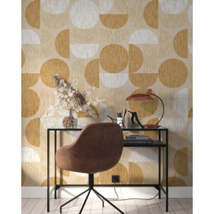 Papier peint panoramique Groove - Ocre