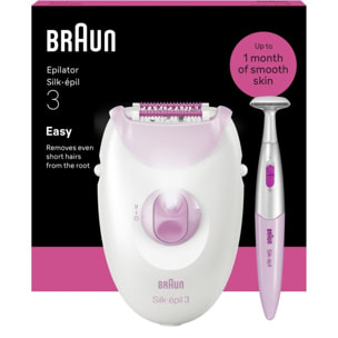 Epilateur électrique BRAUN Silk-épil SE3 3-202