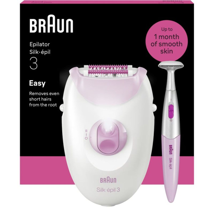 Epilateur électrique BRAUN Silk-épil SE3 3-202