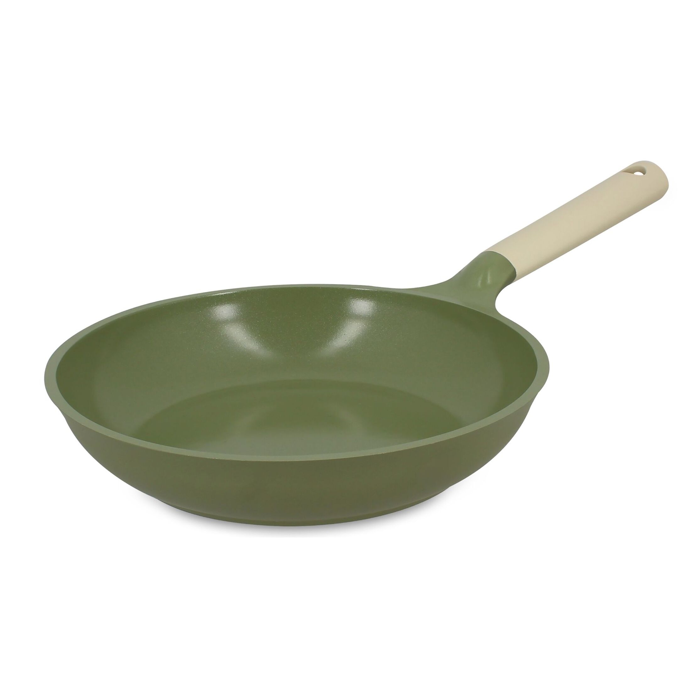 Poêle 28cm en fonte d'aluminium vert - tous feux ANNA