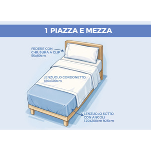 Completo Lenzuola 100% Cotone Made in Italy Fantasia Cameretta Bimbi Disegno Dino