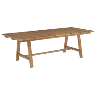 Table de jardin 240 cm en bois de teck massif - Budi