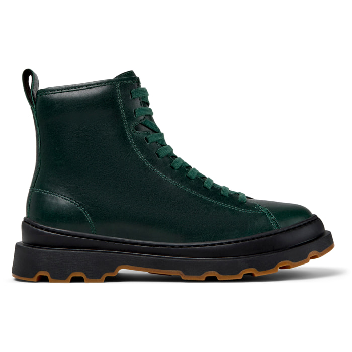 Botines - CAMPER Brutus+ - Verde - Cuero liso