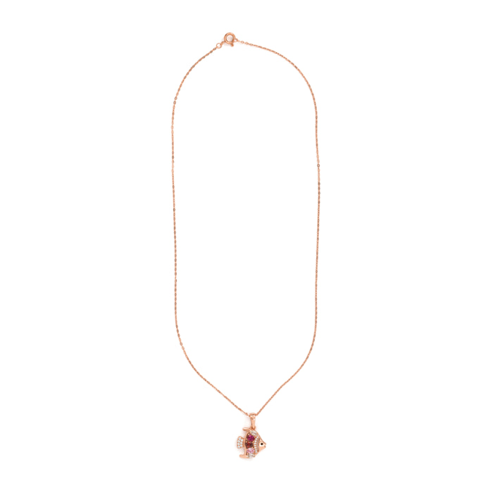 Collar Mahdas acabado oro rosa 18k