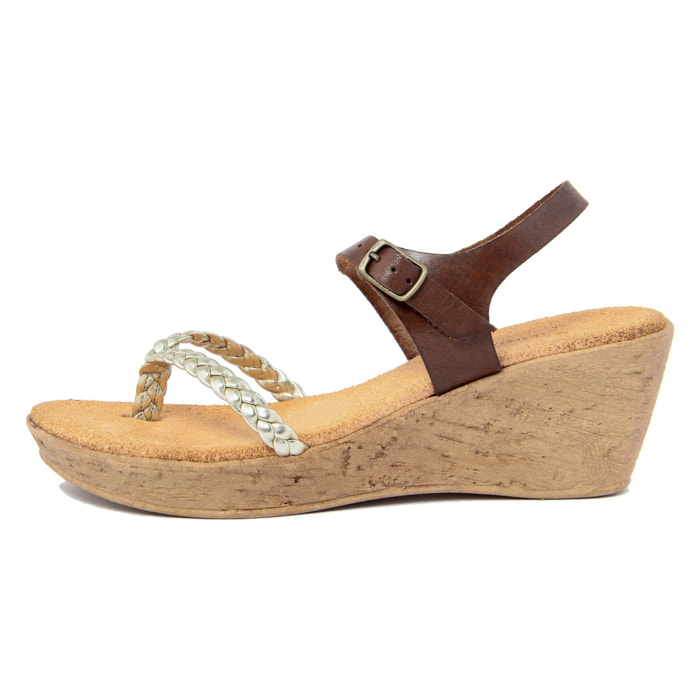 Sandalo flat Lionellaeffe ECCELLENZA TOSCANA Multicolore