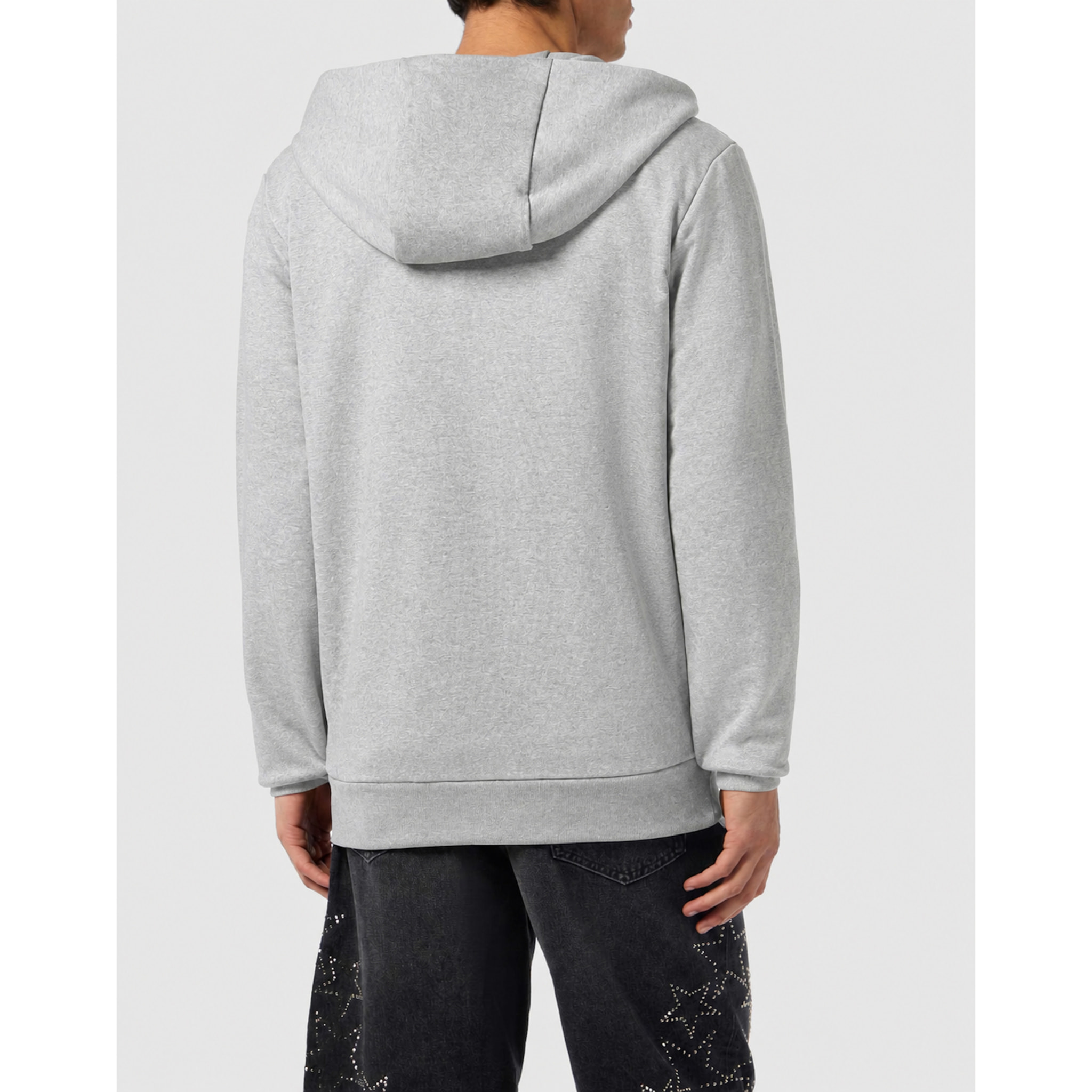 PHILIPP PLEIN Felpa con zip e cappuccio GREATNESS