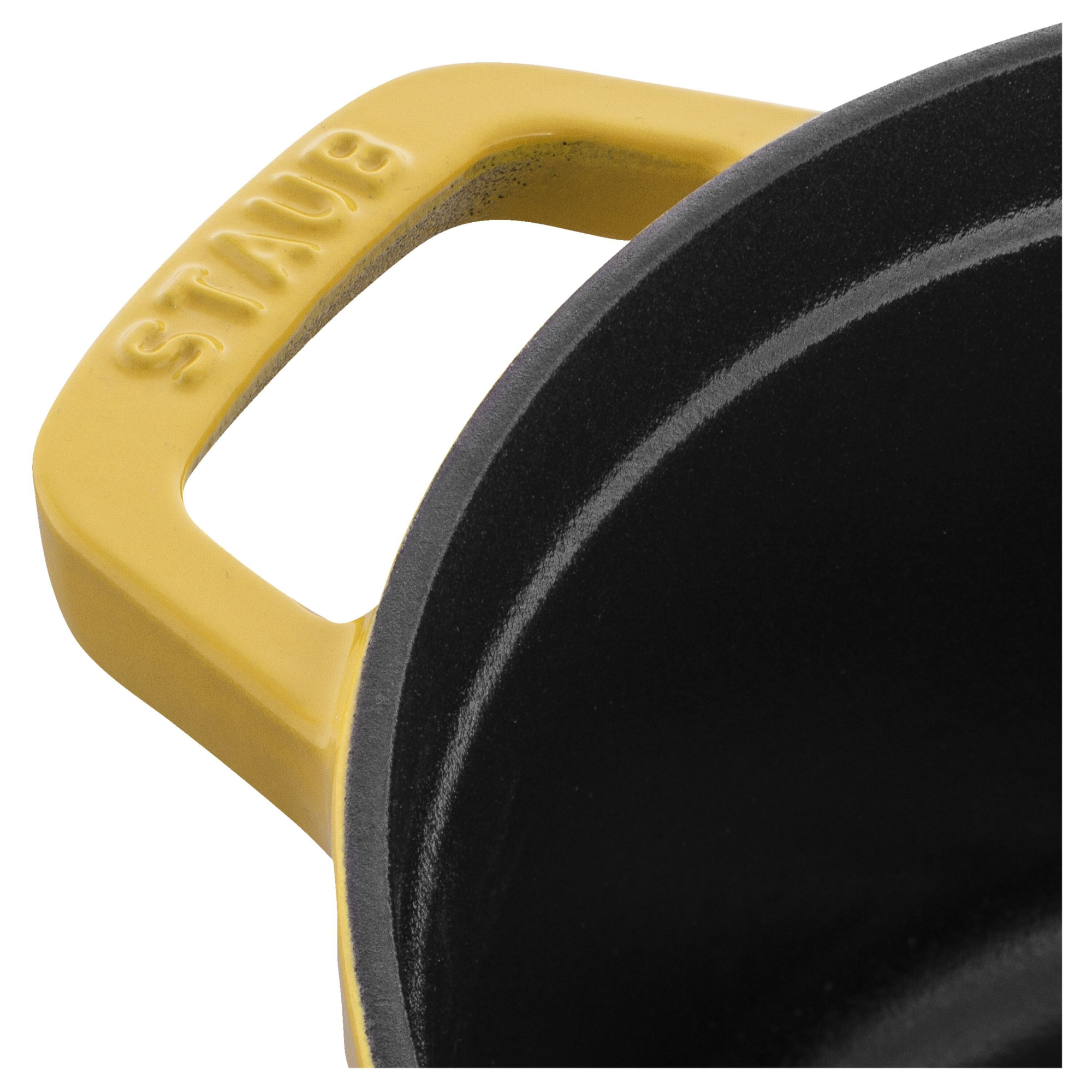 Cocotte en fonte 20 cm, Rond(e), Citron Staub